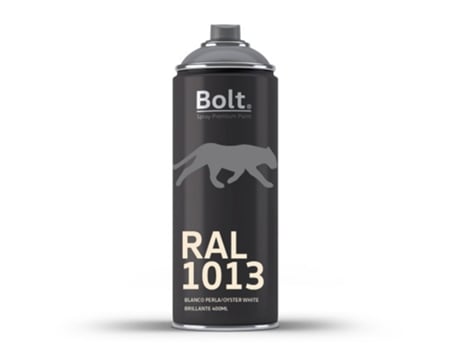 Spray Acrílico Brilhante Bolt Premium Acrílico Ral 400 Ml (Ral 1013 Branco Pérola)