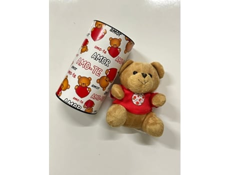 Urso de Peluche com Camisola Amor com Caixa 15 Cm