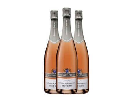 Espumante rosé TAITTINGER Simonnet-Febvre Rosé Brut Crémant de Bourgogne (0.75 L - 3 Unidades)