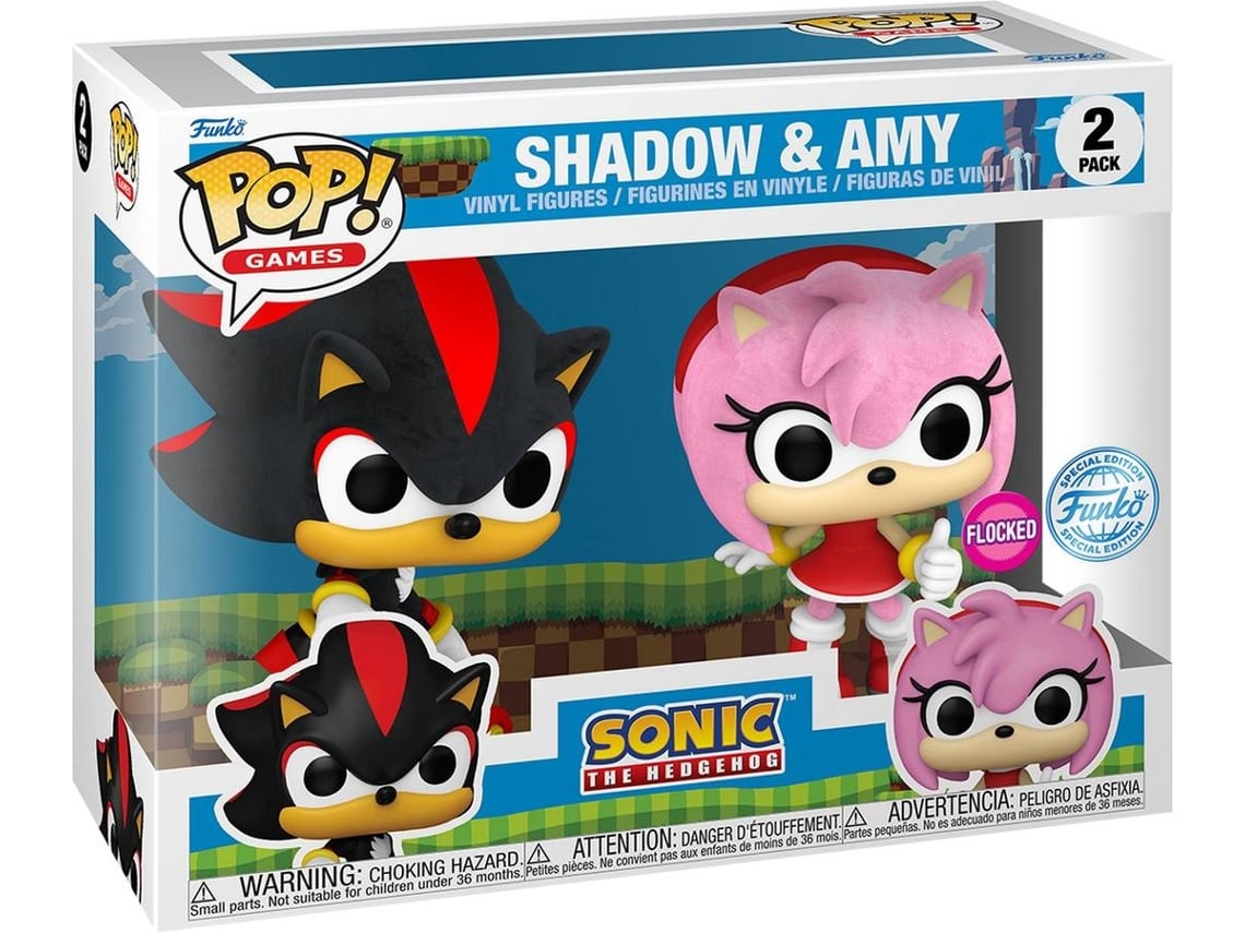 Figura FUNKO Pop! Games: Sonic - Shadow & Amy Rose (Exclusivo Worten) |  Worten.pt