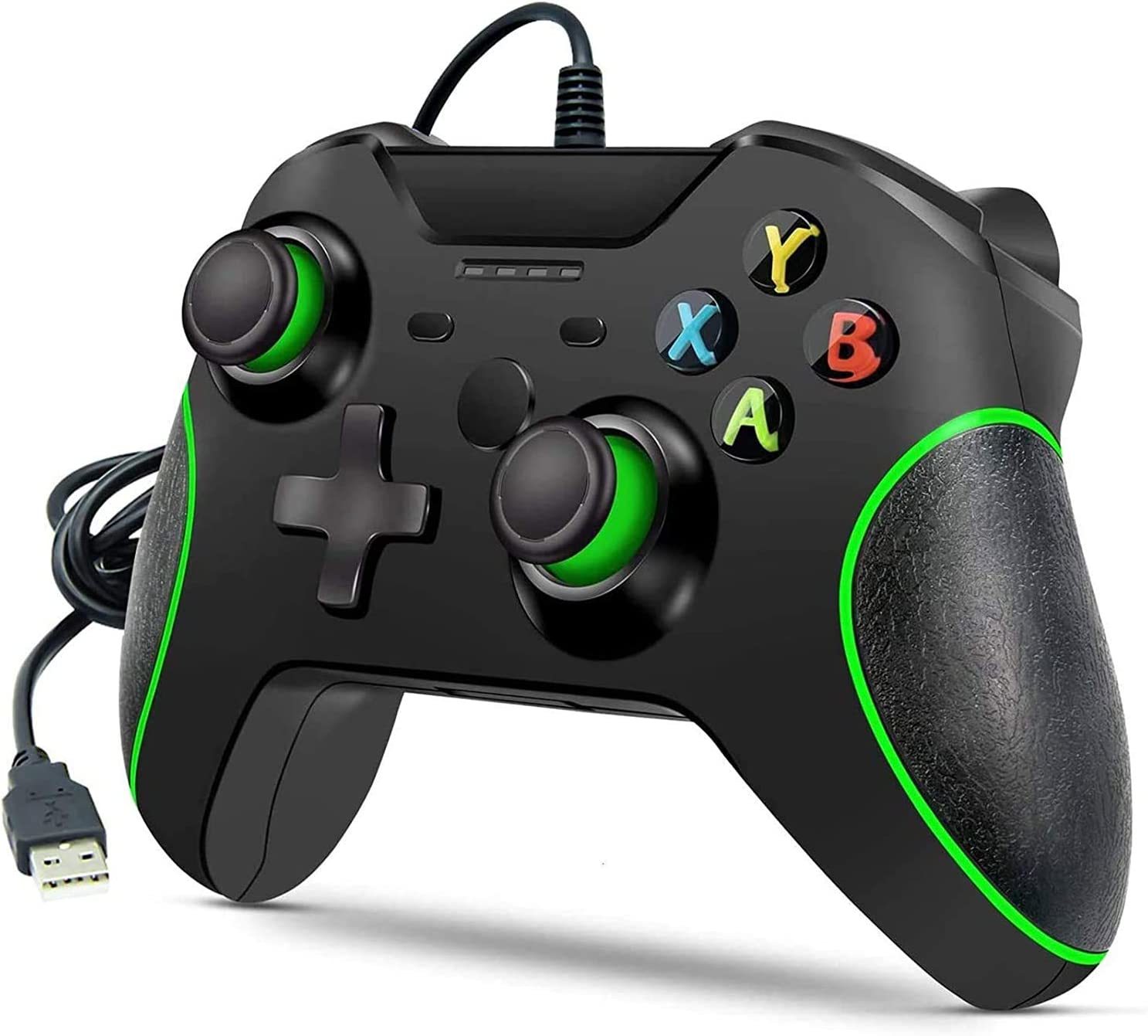 Controle do Console de Vibração Dupla Sem Fio, Gamepad, 3.5mm Jack,  Acessório de Jogo, Xbox