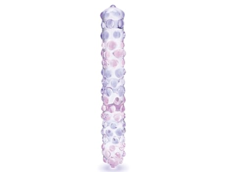 Dildo Glas Nubby Roxo