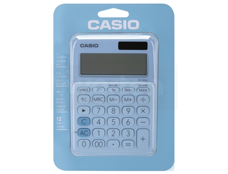 Calculadora Basica Casio Ms uc Lb Azul Claro 12 Digitos Worten Pt