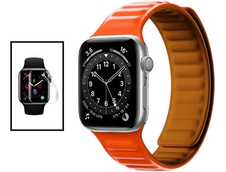 Kit Bracelete + Película GIFT4ME (Apple Watch Series 6 - 40mm - Laranja)