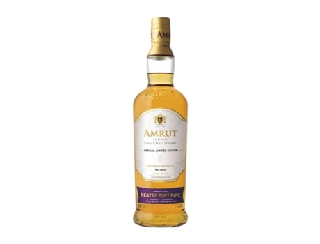 Whisky Single Malt AMRUT INDIAN Single Cask Peated Port Pipe (0.7 L - 1 Unidade)