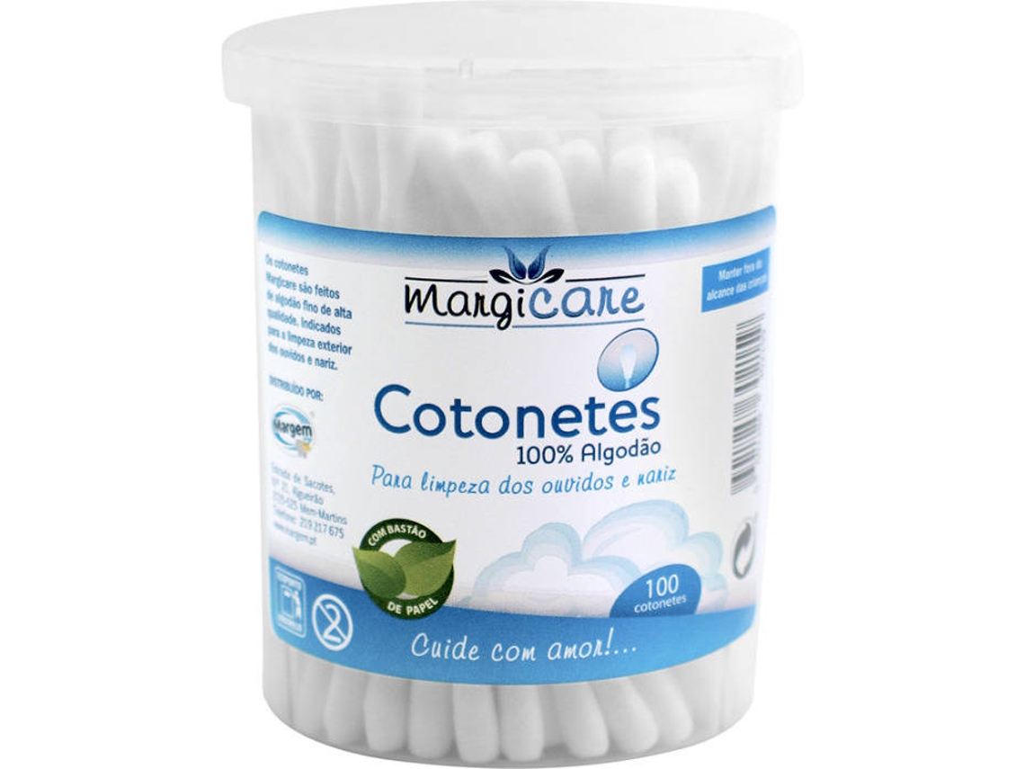 Cotonetes MARGEM com Bastão de Papel (100 unidades) | Worten.pt