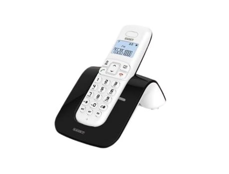 SLIDE Telefone DECT Identificador de chamadas Preto, Branco SAIET