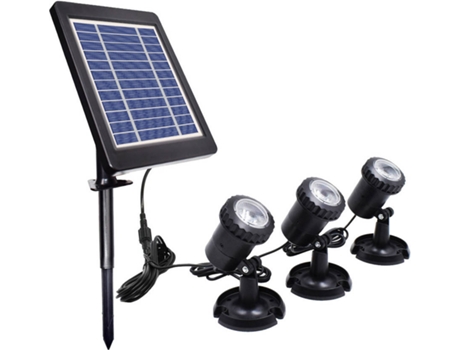 Conjunto Candeeiro Luz Solar Para P Tio Anself Led Ip Worten Pt