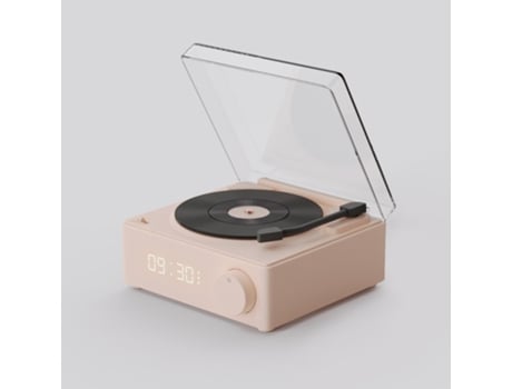 Despertador com Coluna Bluetooth RCDA de Vinil Atômico Retrô