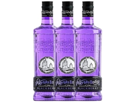 Gin PUERTO DE INDIAS Puerto De Indias Gin Mora (0.7 L - 3 unidades)