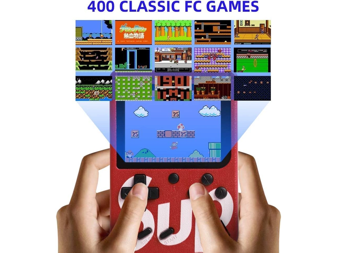 Mini Game Retrô Portatil 400 Jogos Antigos Anos 80 em Promoção é