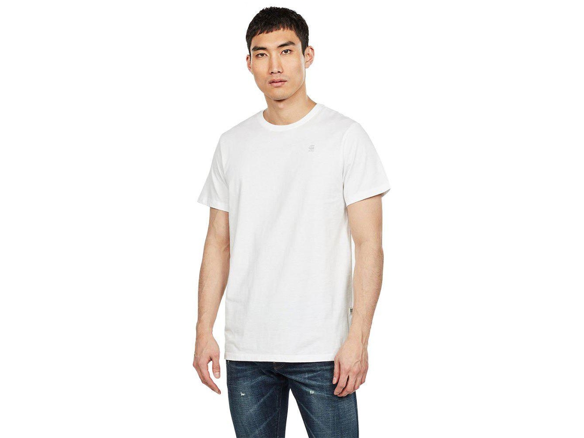 G Star T Shirt Basic White