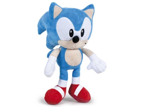 Pelúcia Sonic Azul 45 Cm Grande