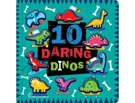 Livro 10 Daring Dinos de Jenkins e Cara (Inglês - Capa Dura)