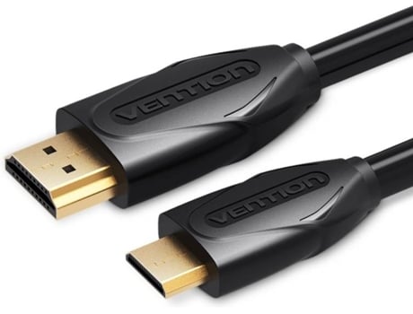 Cabo  Mini HDMI para HDMI de 2 m - Preto Metalizado