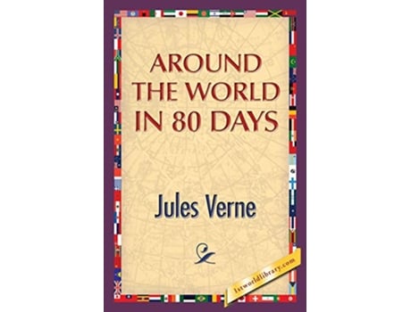 Livro Around the World in 80 Days de Jules Verne (Inglês)