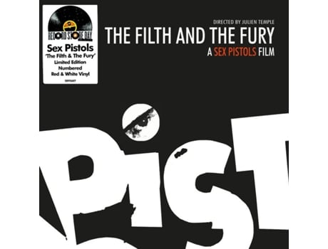 Sex Pistols The Filth And The Fury 2Lp Vinil Vermelho e Branco Edição Limitada Rsd 2024 Capa Dupla