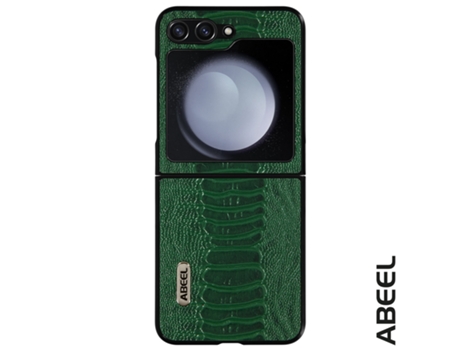 Capa para Samsung Galaxy Z Flip 5 ABEEL Pele Verde