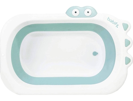 Banheira BABIBY Dobrável Ultra Compacta (80 x 54 x 21 cm - Branco, Verde)