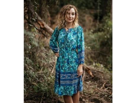 Vestido ISLA BONITA BY SIGRIS Poliéster Mulher (XL - Azul)