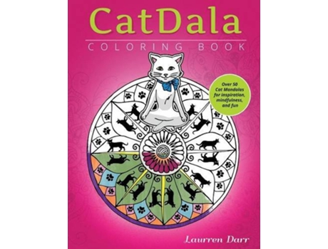 Livro CatDala Coloring Book de Laurren Darr (Inglês)