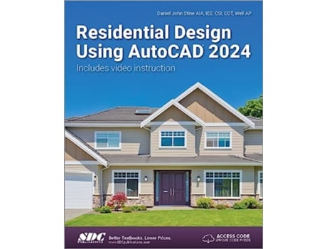 Livro Residential Design Using AutoCAD 2024 de Daniel John Stine (Inglês)