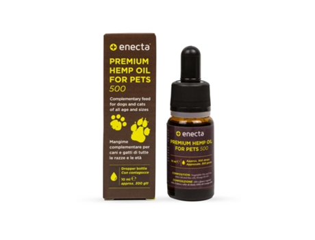 Óleo de cânhamo premium para cães ENECTA 500 mg, 10 ml