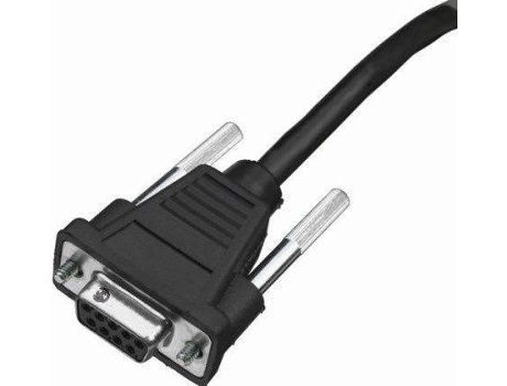 RS232 BLK DB9 Femal 2.9M Coiledcabl