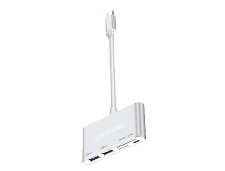 Adaptador LINKSTONE C315K 5In1 Type-C a Usb3.0 Usb2.0 Sd/Tf Micro Usb para Huawei Mate40/P50 S20