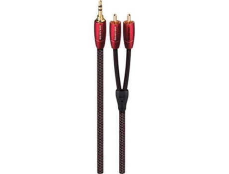 Audioquest 1M Golden Gate 3.5Mm 2Xrca Cabo de Áudio Preto