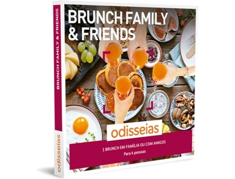 Pack Presente Odisseias - Brunch para 4 Pessoas - Family & Friends | Experiência gourmet para até 4 pessoas