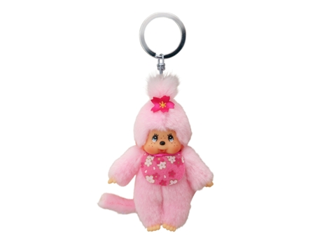 MONCHHICHI 242467 Porta-Chave Etiqueta Rosa