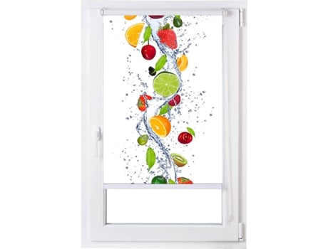 Estor ESTORALIS Enrolável Digital Easyfix Cozinha Cascada de Frutas (Poliéster - 40x150 cm)