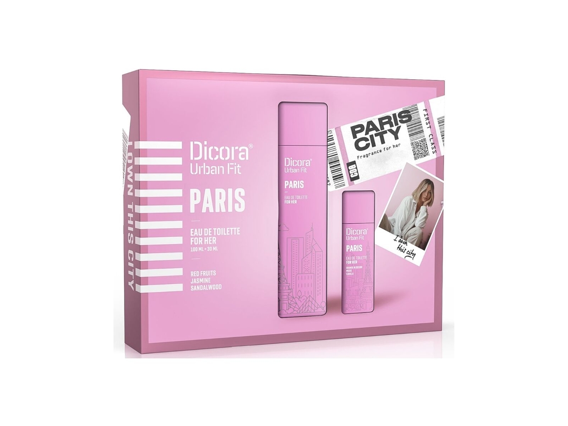 Juego de Perfume Dicora Urban Fit Paris 2 Peças