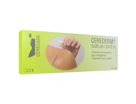 Cerederm Tratamento para Cicatrizes Retangulares 5 X 30 Cm 10 Unidades CERECARE