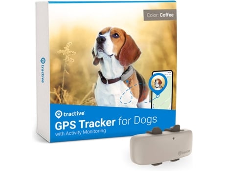 Localizador para Cães TRACTIVE DOG 4 GPS com Rastreio de Atividade (Café - 71.4 x 17.5 x 28 mm)