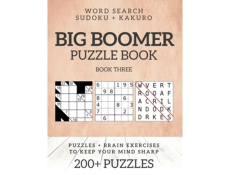 Livro Big Boomer Puzzle Book 3 Word Search Sudoku Kakuro Big Boomer Puzzle Books de Barb Drozdowich (Inglês)