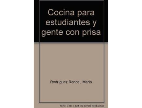 Livro Cocina para estudiantes y gente con prisa de Mario Rodrã­Guez Rancel (Espanhol)