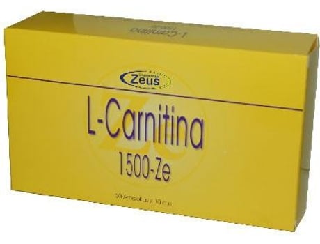 Suplemento Alimentar ZEUS L - Carnitina 1500 Ze 30 Ampolas (10 ml)