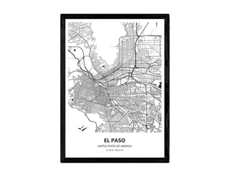 Póster NACNIC con mapa de El Paso USA (A4)