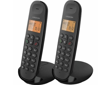 Telefone Fixo LOGICOM Dect Iloa 255T Duo Preto