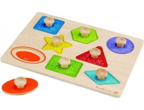 Puzzles EVEREARTH Pull out shape puzzle