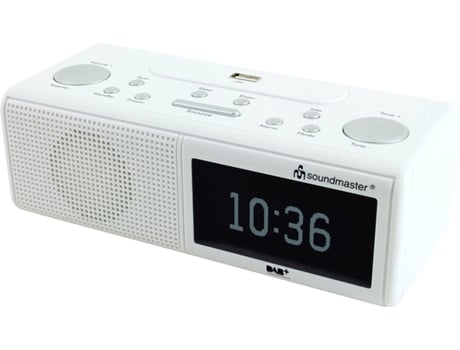 Relógio Despertador SOUNDMASTER UR8350WE (Branco - Digital - DAB+/FM-PLL - Pilhas e corrente)