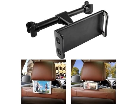 Suporte de Carro para Tablet/Telefone Ajustável 360° Preto