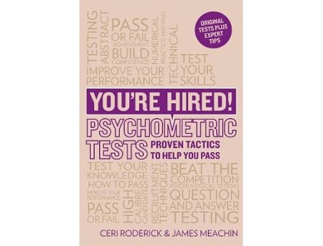 Livro you're hired! psychometric tests de ceri roderick,james meachin (inglês)