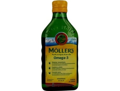 Sabor total de Möller de limão óleo de bacalhau fígado 250 ml