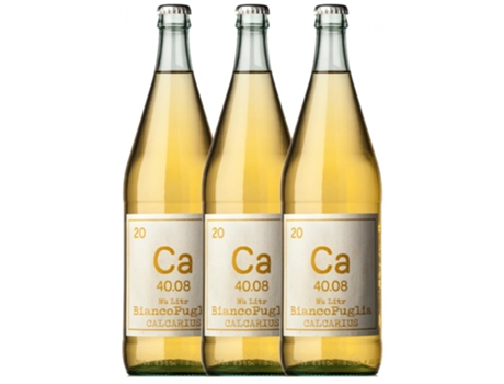 Vinho CALCARIUS Calcarius Bianco Nù Litr Bombino Bianco Puglia (1 L - 3 unidades)