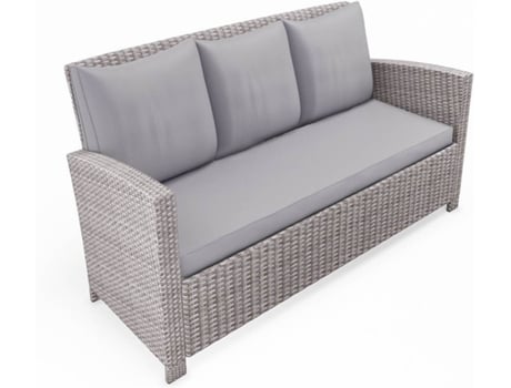 Conjunto de Jardim CONCEPT U Modena (Cinzento - Resina - 210x116x90 cm)