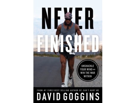 Livro Never Finished de David Goggins (Inglês)