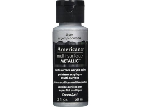 Tinta Acrílica AMERICANA Metallic Prateado (59 ml)